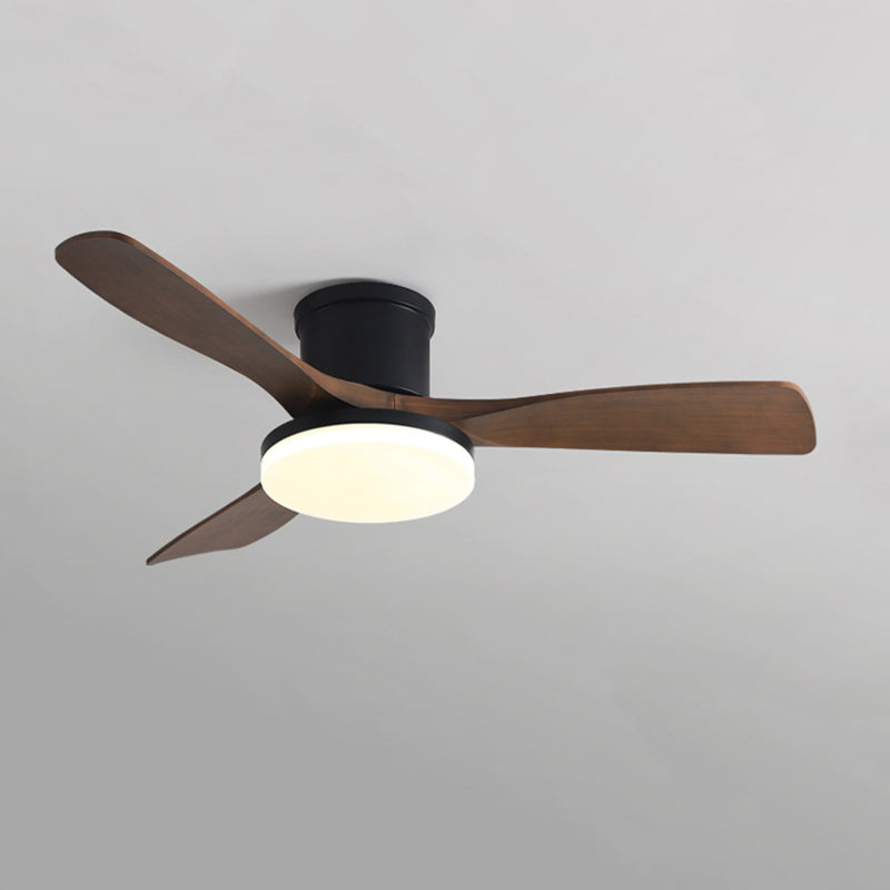 Minimalist Ceiling Fan Lamp Fixture Modern LED Ceiling Flush Mount for Kids' Room