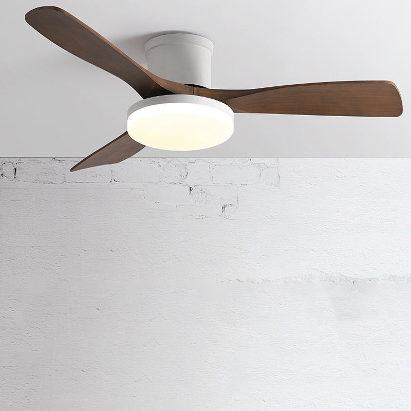 Minimalist Ceiling Fan Lamp Fixture Modern LED Ceiling Flush Mount for Kids' Room