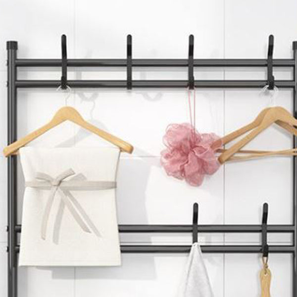 Modern Style Metallic Coat Rack Free Standing Multi-layer Shelve Design Coat Rack