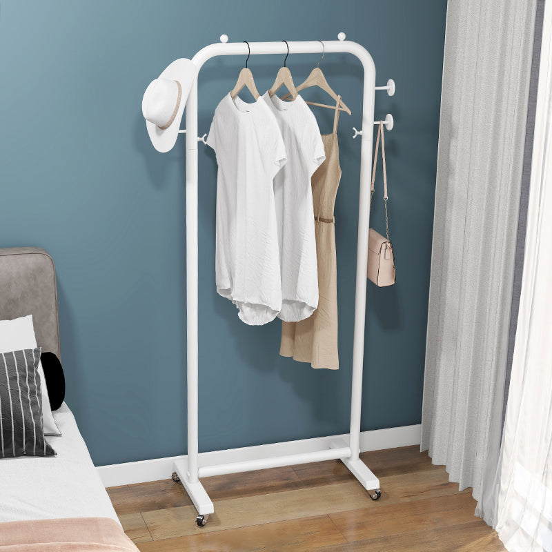 Industrial Minimalist Style Coat Rack Metallic Free Standing Trestle Base Coat Rack