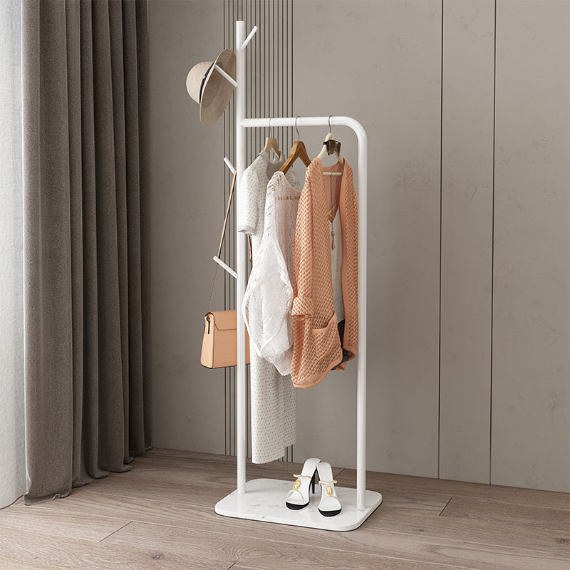 Contemporary Plain Hall Tree Coat Hooks Metal Coat Rack for Bedroom