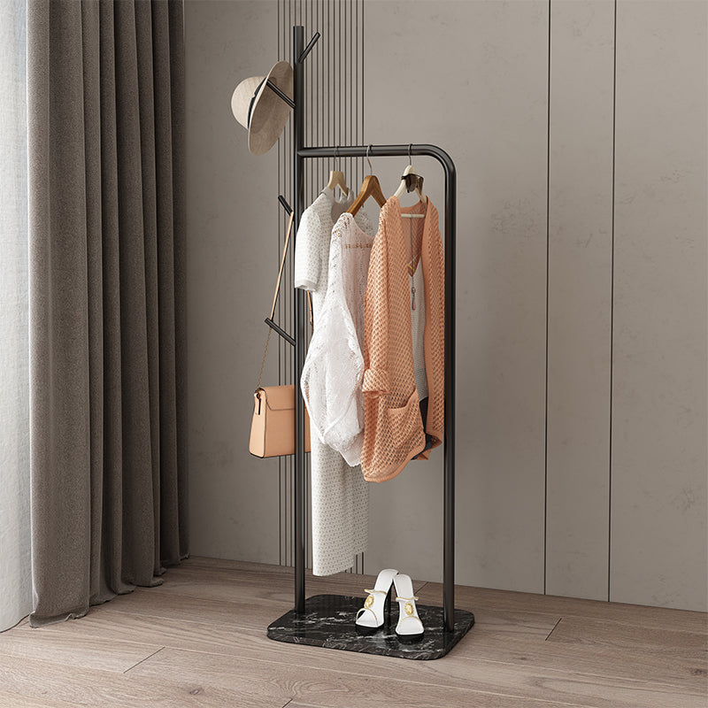 Contemporary Plain Hall Tree Coat Hooks Metal Coat Rack for Bedroom