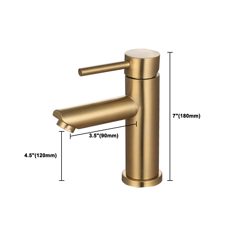 1-Handle Gold Nickel Widespread Faucet Single Hole Lever Vessel Sink Faucet with Drain