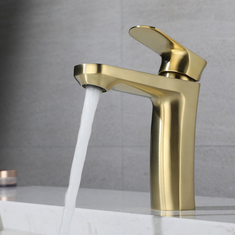 Square 1-Handle Bathroom Faucet 1 Hole Vessel Sink Bathroom Faucet