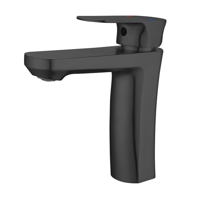 Square 1-Handle Bathroom Faucet 1 Hole Vessel Sink Bathroom Faucet