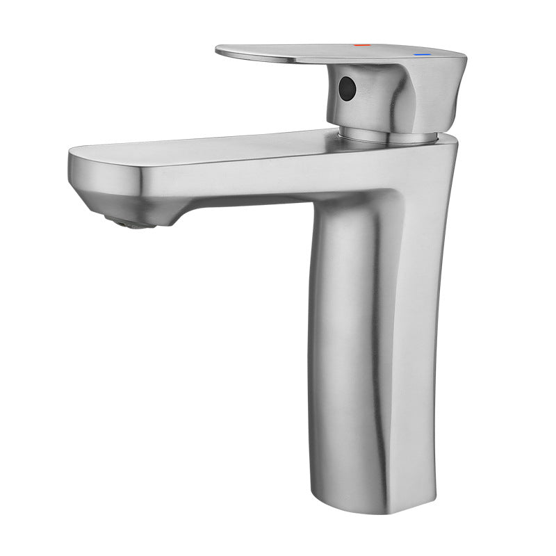 Square 1-Handle Bathroom Faucet 1 Hole Vessel Sink Bathroom Faucet