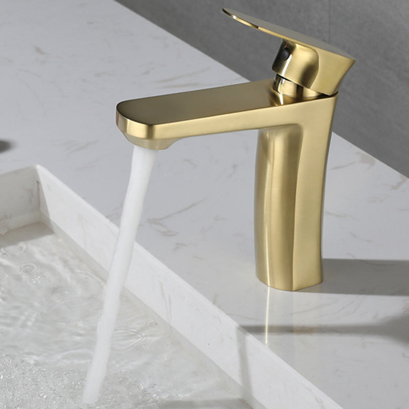 Square 1-Handle Bathroom Faucet 1 Hole Vessel Sink Bathroom Faucet