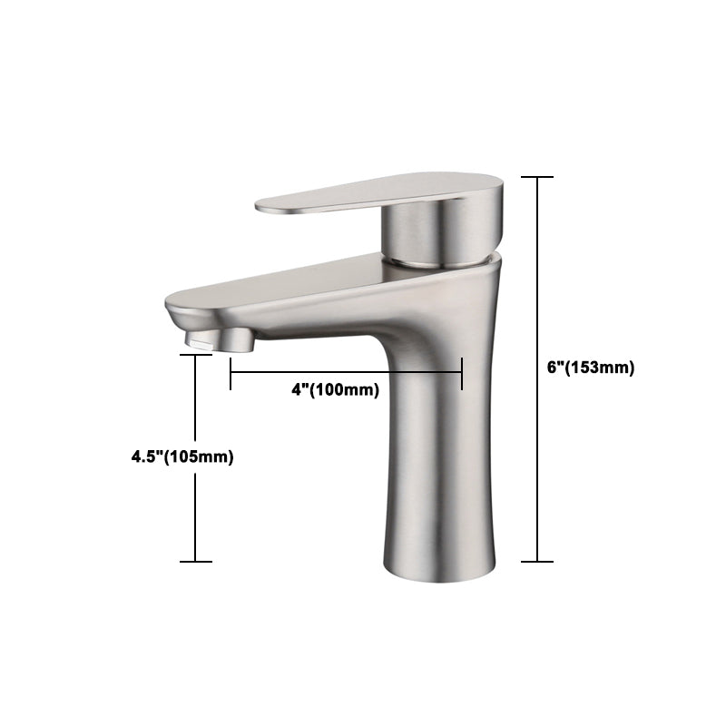 Circular Single Handle Bathroom Faucet Single Hole Vessel Sink Faucet in Chrome