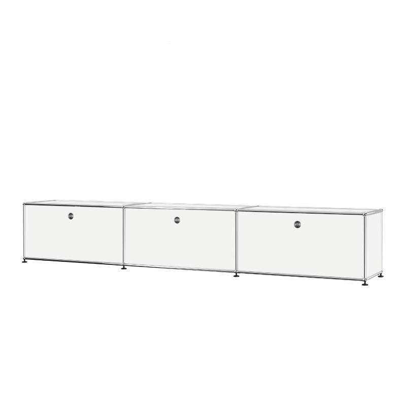 13.8"W Sideboard Table Modern White Engineered Wood Credenza for Home