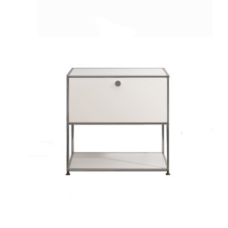 13.8"W Sideboard Table Modern White Engineered Wood Credenza for Home