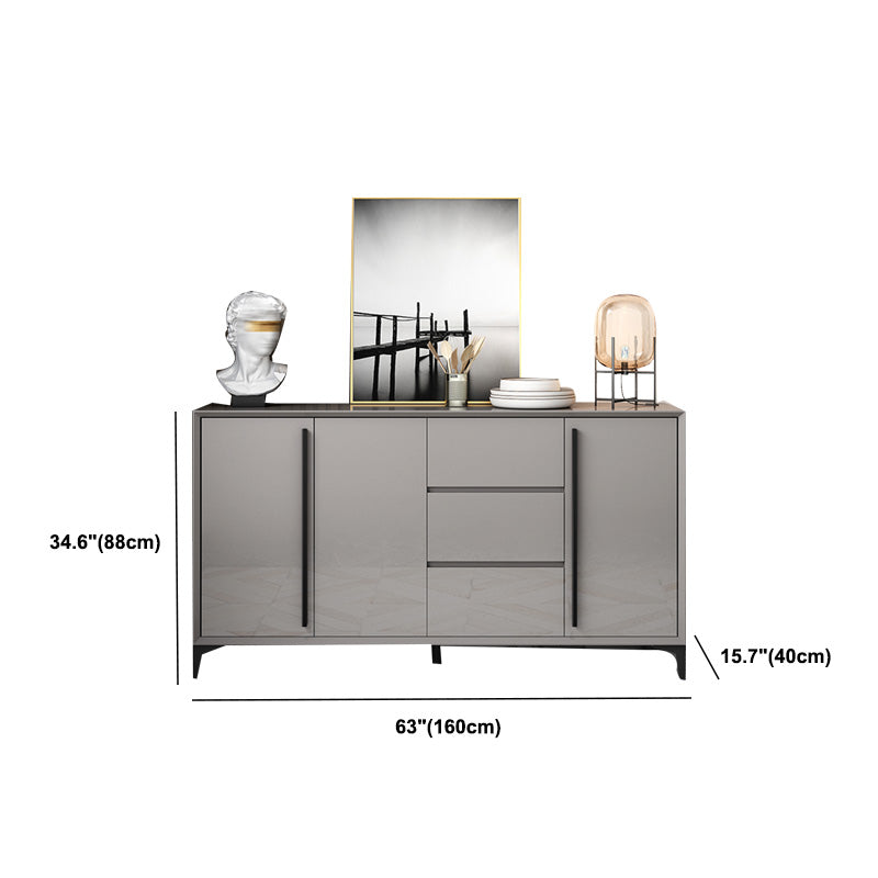 Modern Sideboard Buffet Adjustable Shelving Sideboard for Living Room