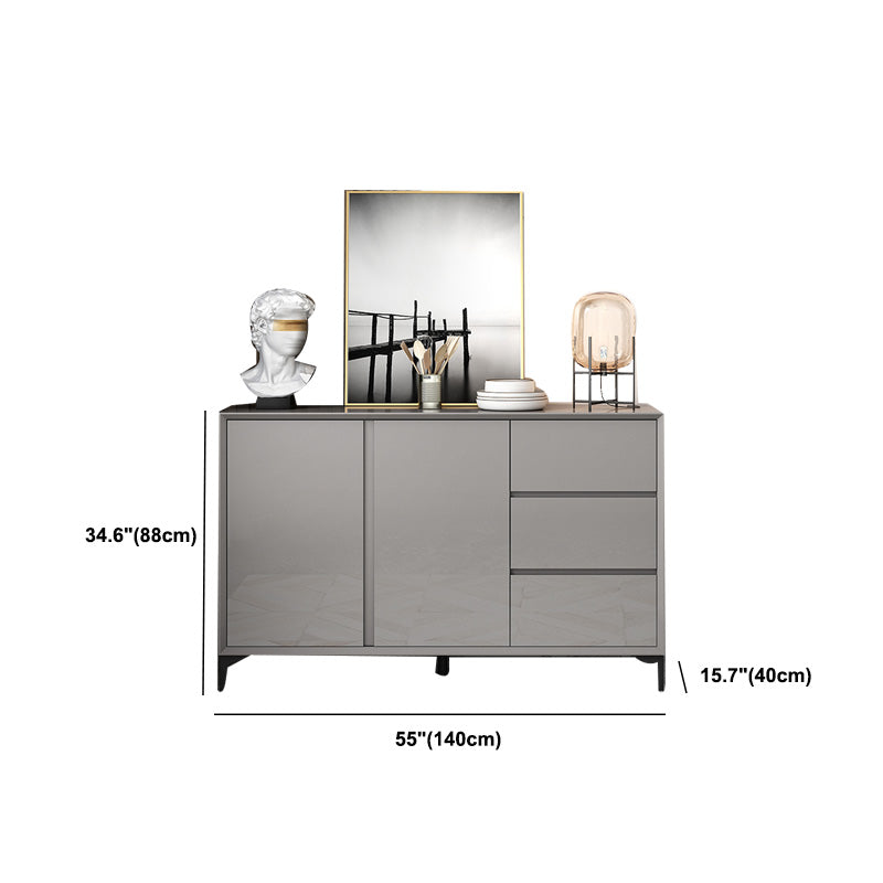 Modern Sideboard Buffet Adjustable Shelving Sideboard for Living Room