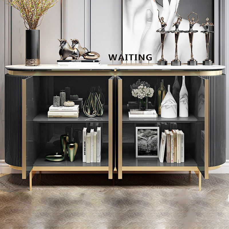 4-Door Buffet Sideboard Glam Cabinets Dining Buffet for Living Room