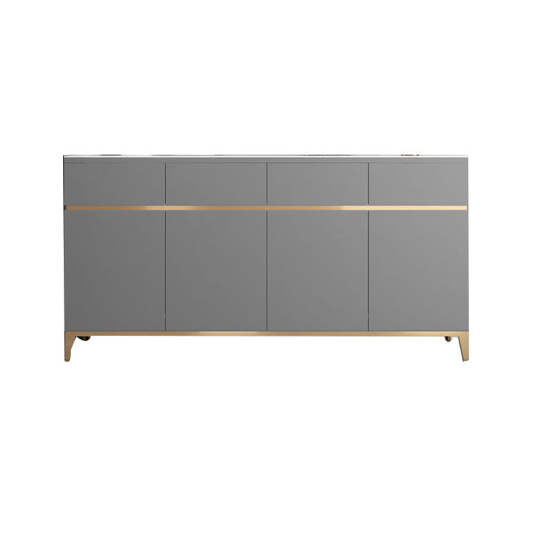 Modern Sideboard Buffet Cabinets Buffet Table with 4-Drawer and 4-Door