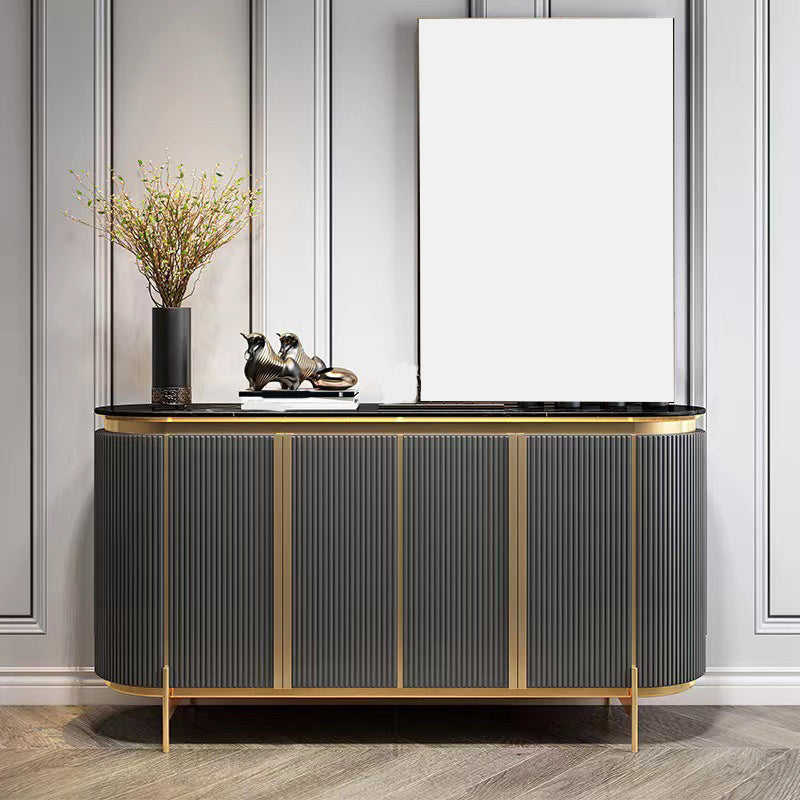 Glam Buffet Sideboard 4-Door Cabinets Dining Buffet for Living Room