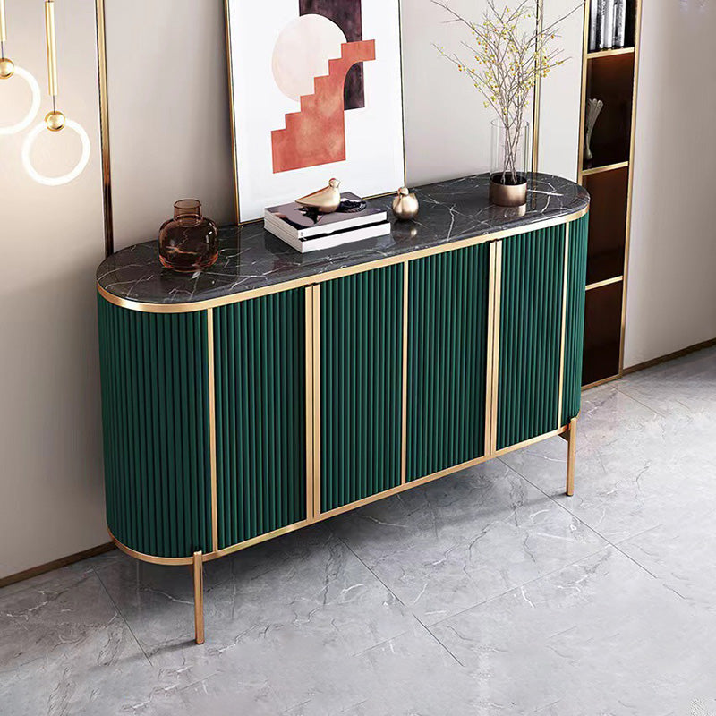 Glam Buffet Sideboard 4-Door Cabinets Dining Buffet for Living Room