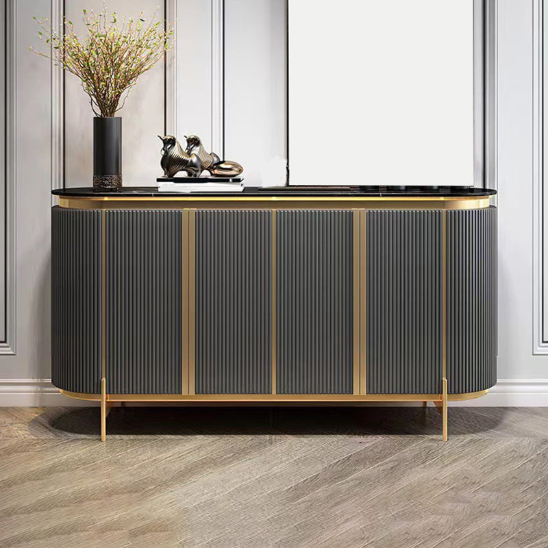 Glam Buffet Sideboard 4-Door Cabinets Dining Buffet for Living Room