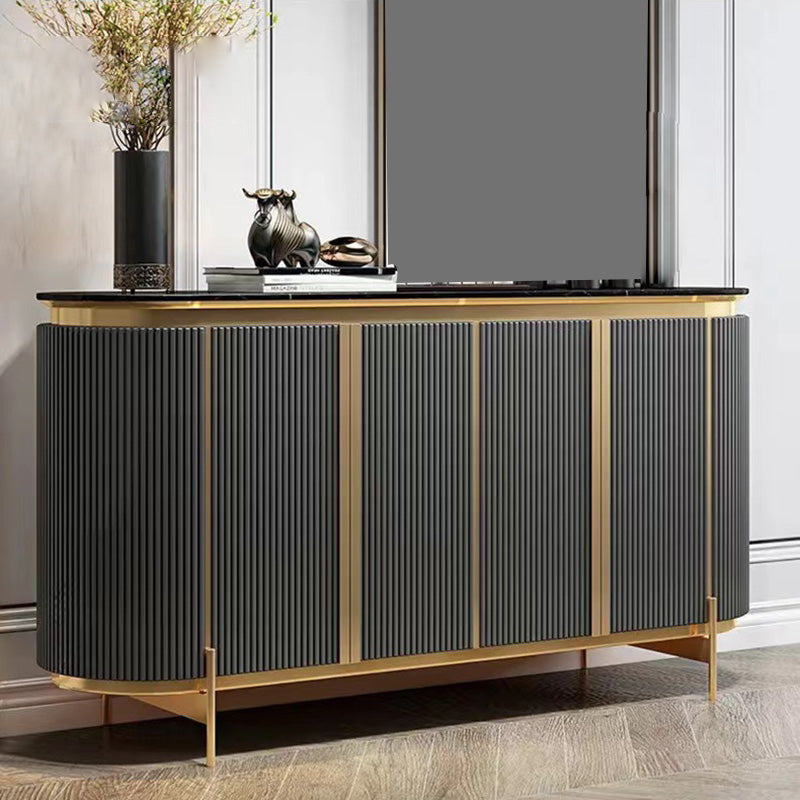 Glam Buffet Sideboard 4-Door Cabinets Dining Buffet for Living Room