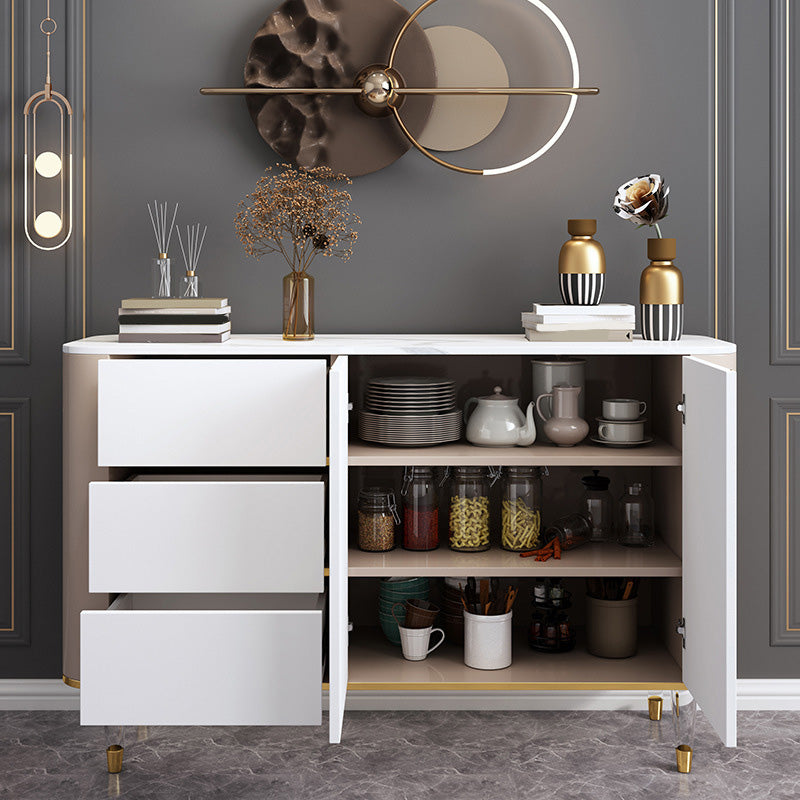 Glam Cabinets Dining Buffet 3-Drawer and 2-Door Buffet Sideboard