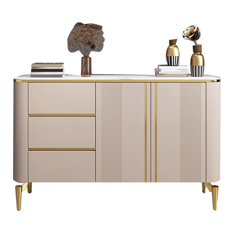 Glam Cabinets Dining Buffet 3-Drawer and 2-Door Buffet Sideboard