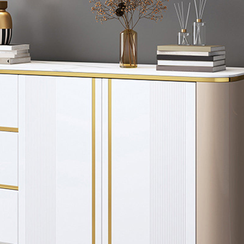 Glam Cabinets Dining Buffet 3-Drawer and 2-Door Buffet Sideboard