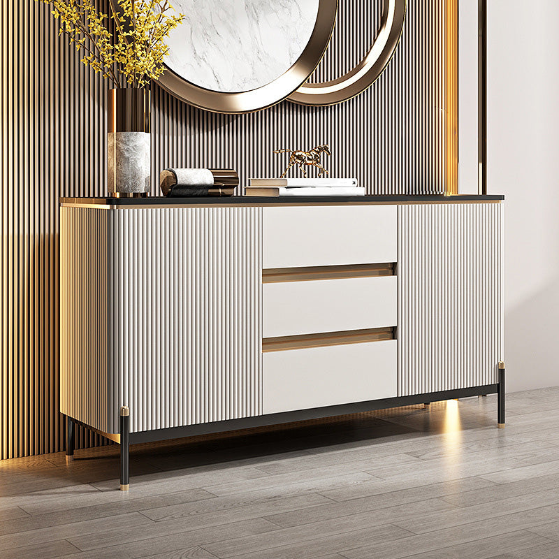 Modern Cabinets Sideboard Buffet 3-Drawer and 2-Door Sideboard