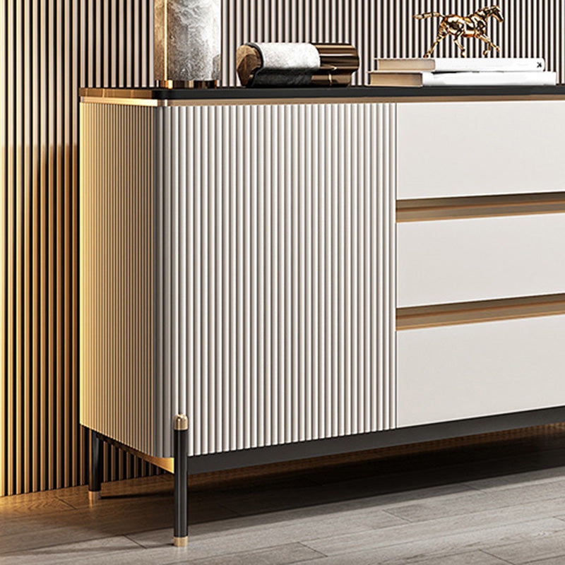 Modern Cabinets Sideboard Buffet 3-Drawer and 2-Door Sideboard