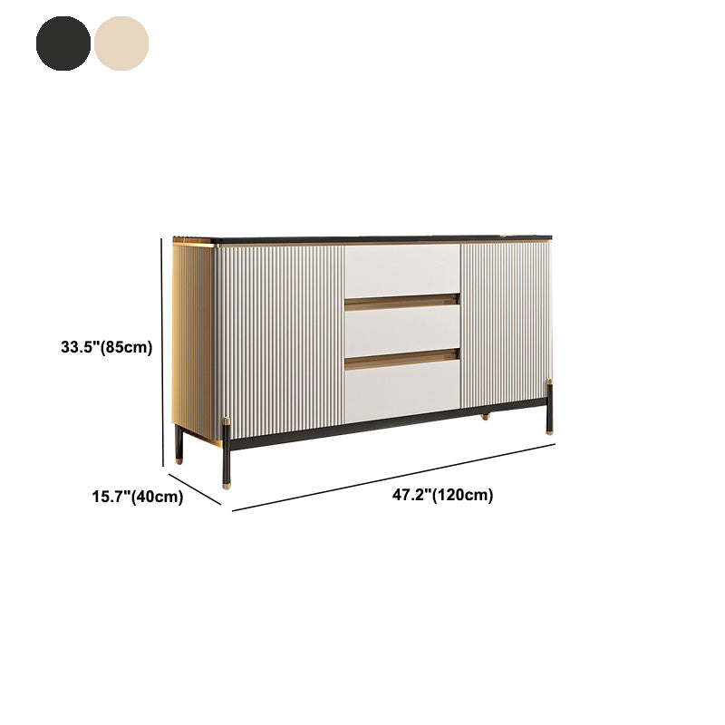 Modern Cabinets Sideboard Buffet 3-Drawer and 2-Door Sideboard