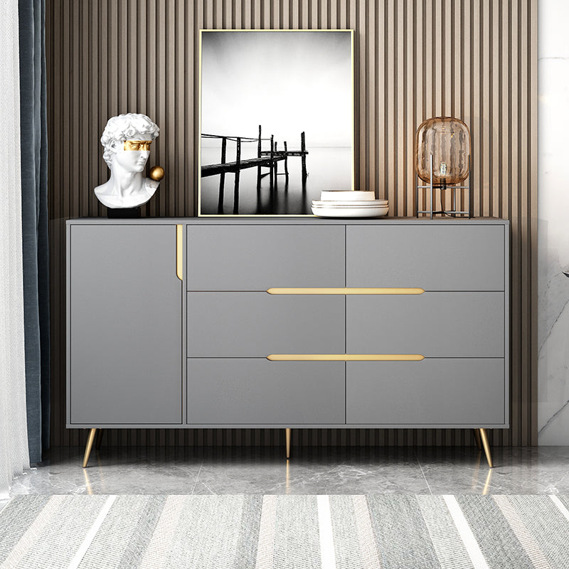 Engineered Wood Sideboard Table Modern Buffet Sideboard for Kitchen