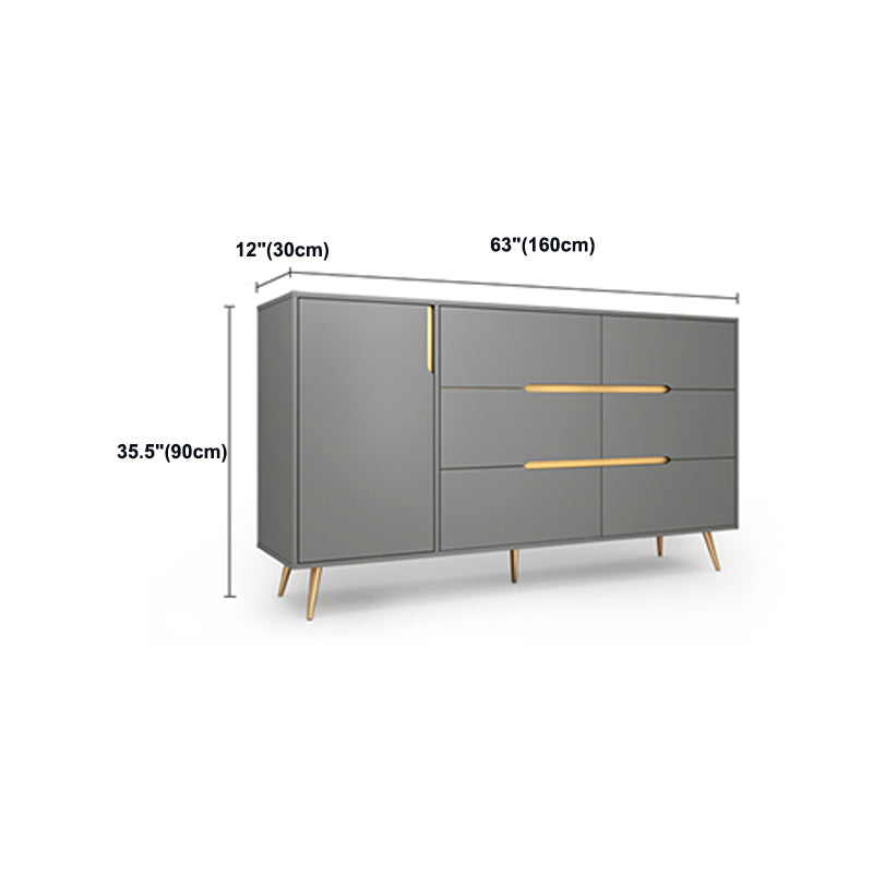 Engineered Wood Sideboard Table Modern Buffet Sideboard for Kitchen