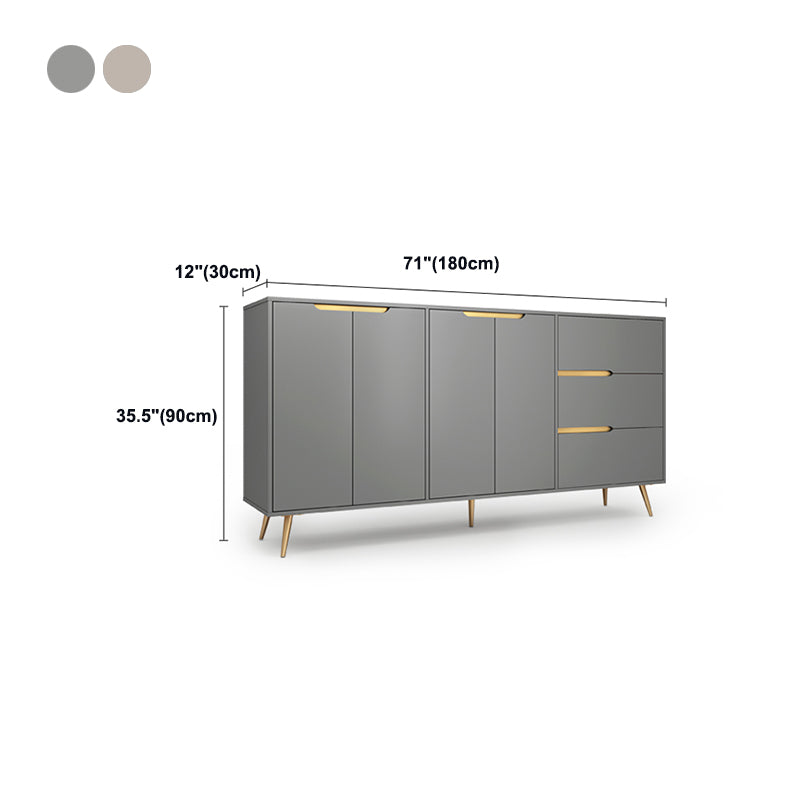 Engineered Wood Sideboard Table Modern Buffet Sideboard for Kitchen