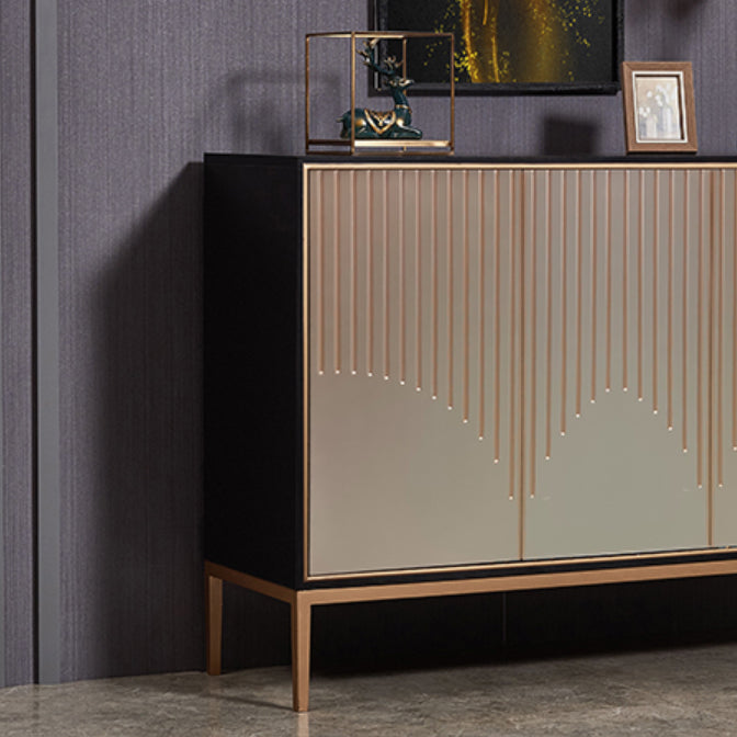 Engineered Wood Sideboard Table Contemporary Buffet Sideboard