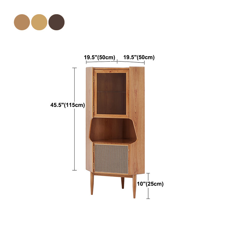 Pine Solid Wood Buffet Server 55.1"H Modern Dining Server for Kitchen