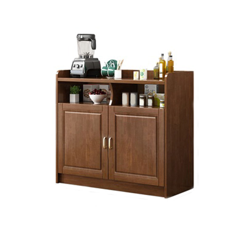 Rubberwood Solid Wood Sideboard Cabinets Contemporary Sideboard for Living Room