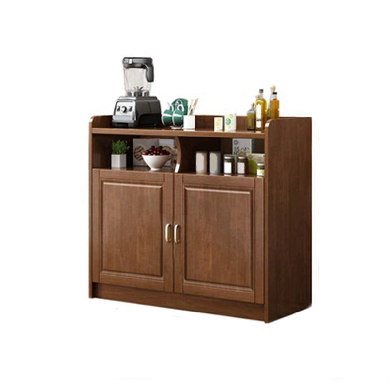 Rubberwood Solid Wood Sideboard Cabinets Contemporary Sideboard for Living Room