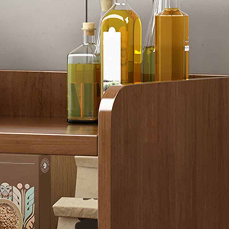 Rubberwood Solid Wood Sideboard Cabinets Contemporary Sideboard for Living Room