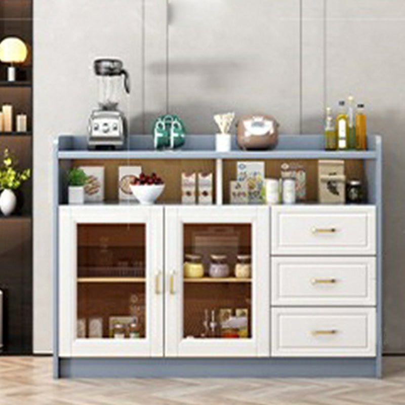 Rubberwood Solid Wood Sideboard Cabinets Contemporary Sideboard for Living Room