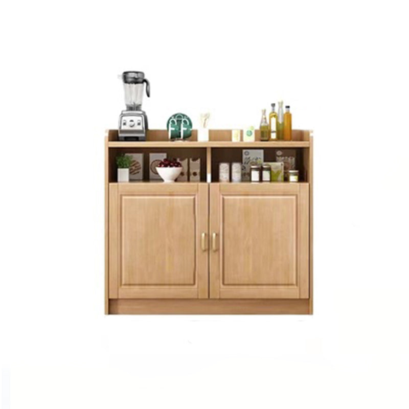 Rubberwood Solid Wood Sideboard Cabinets Contemporary Sideboard for Living Room