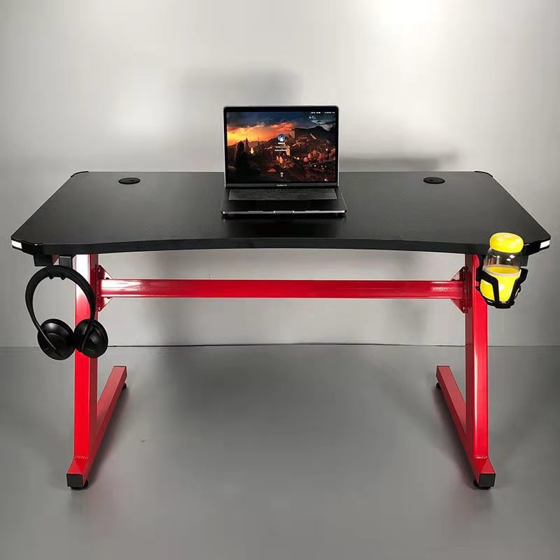 Contemporary Wooden Gaming Desk for Home 24"W X 30"H Desk in Black