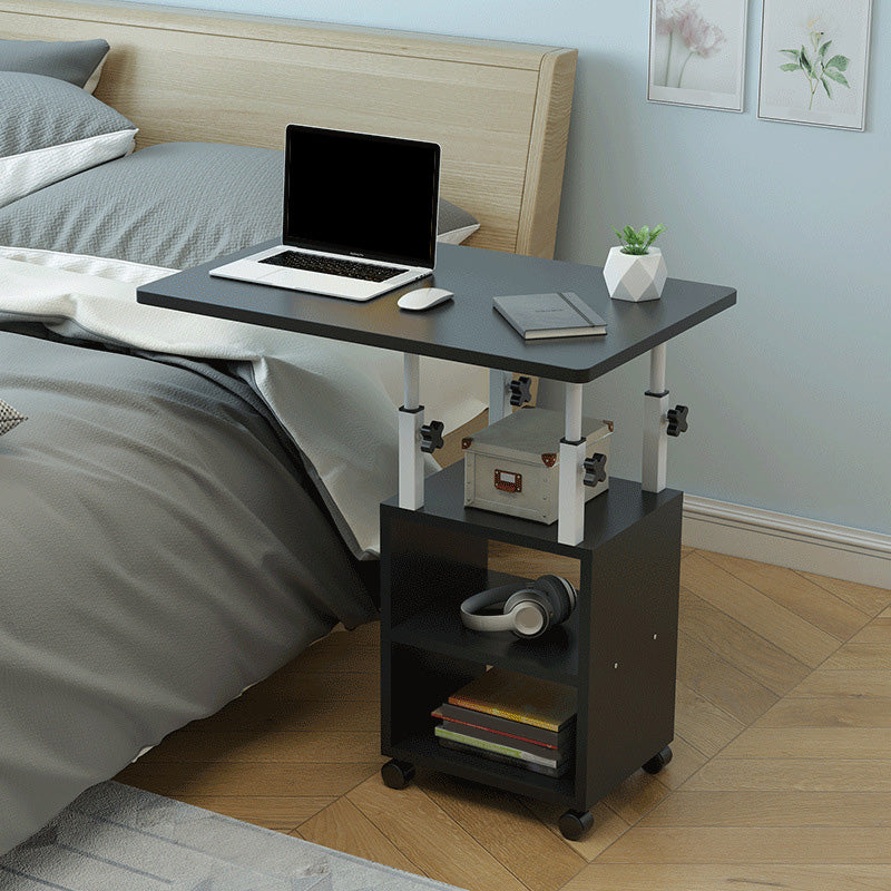 Contemporary Wooden Writing Desk Bedroom with Caster Wheels Desk