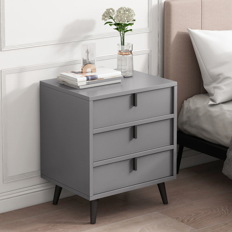 Modern Drawers Included Bedside Cabinet Manufactured Wood Night Table for Bedroom