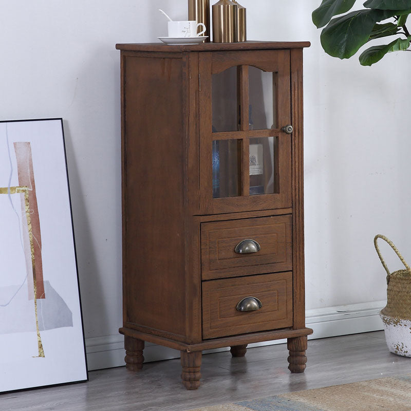 Nautical Vertical Bedroom Chest Wooden Storage Chest with Drawers