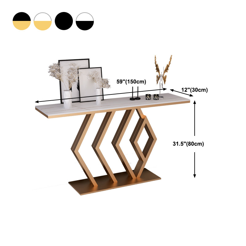 11.81" W Contemporary Console Accent Table Antique Finish Console Sofa Table