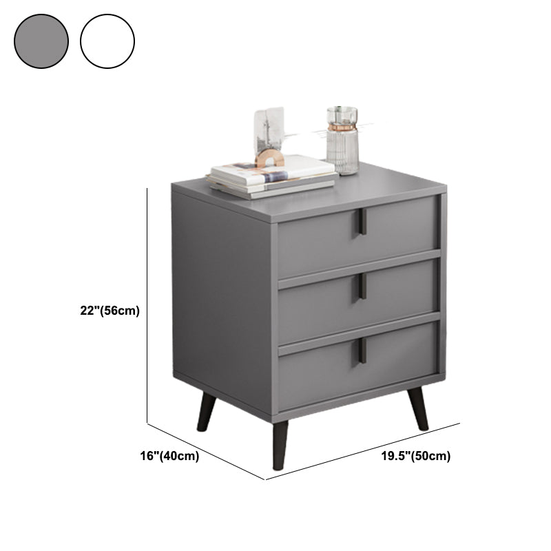 Modern Drawers Included Bedside Cabinet Manufactured Wood Nightstand for Bedroom