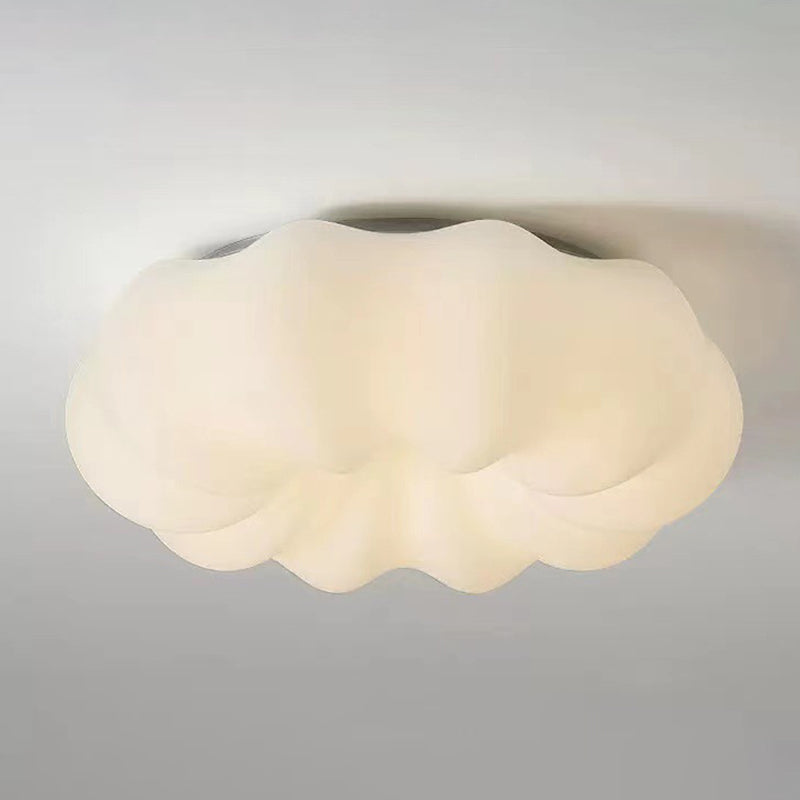 Contemporary Ceiling Light White LED Flush Mount Lighting for Room