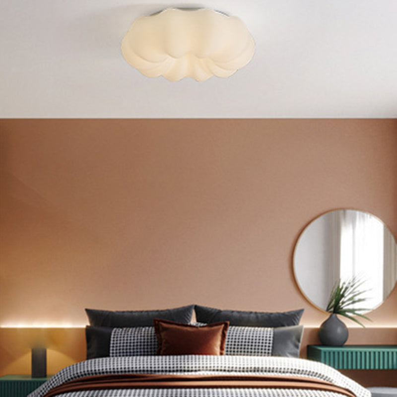 Contemporary Ceiling Light White LED Flush Mount Lighting for Room