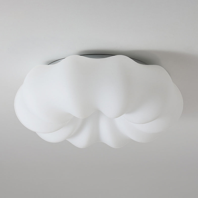 Contemporary Ceiling Light White LED Flush Mount Lighting for Room