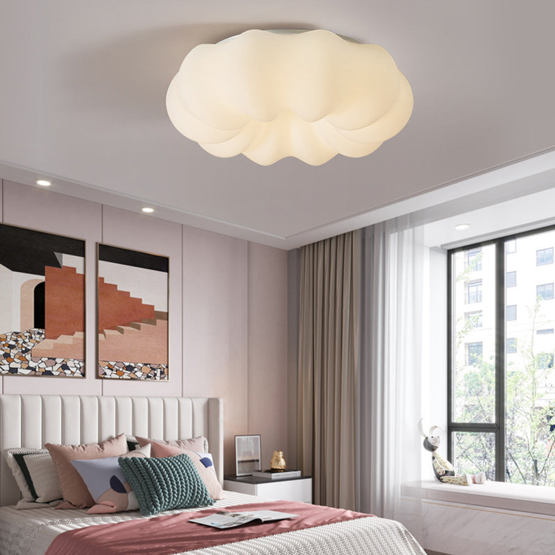 Contemporary Ceiling Light White LED Flush Mount Lighting for Room