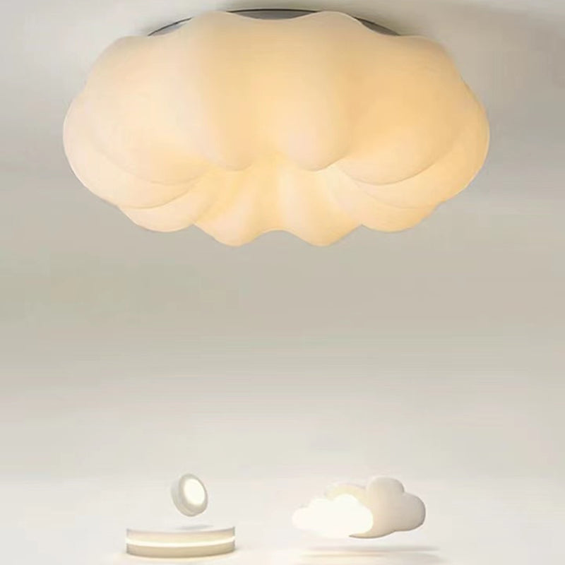 Contemporary Ceiling Light White LED Flush Mount Lighting for Room