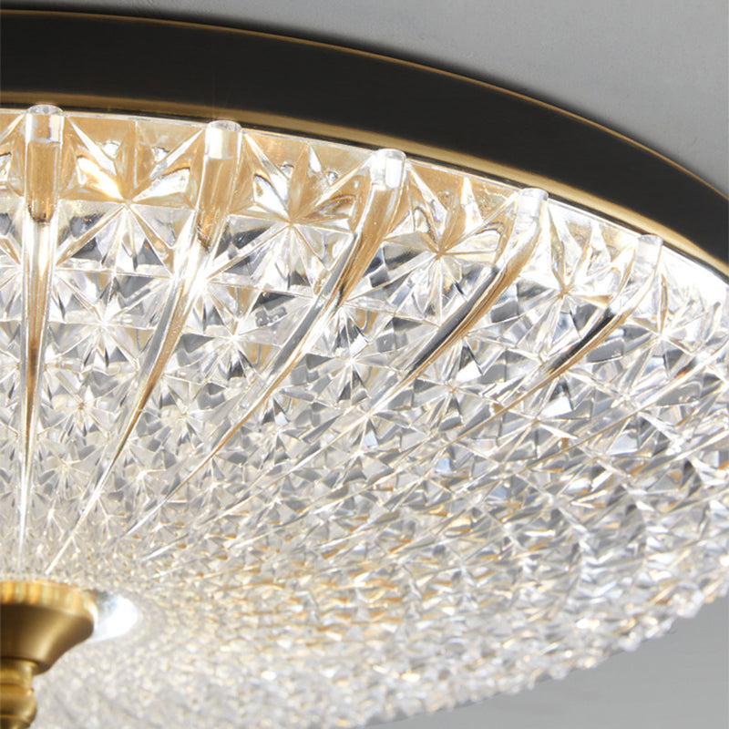 Single Modern Golden/Black Flush Mount Lighting Round LED Ceiling Light